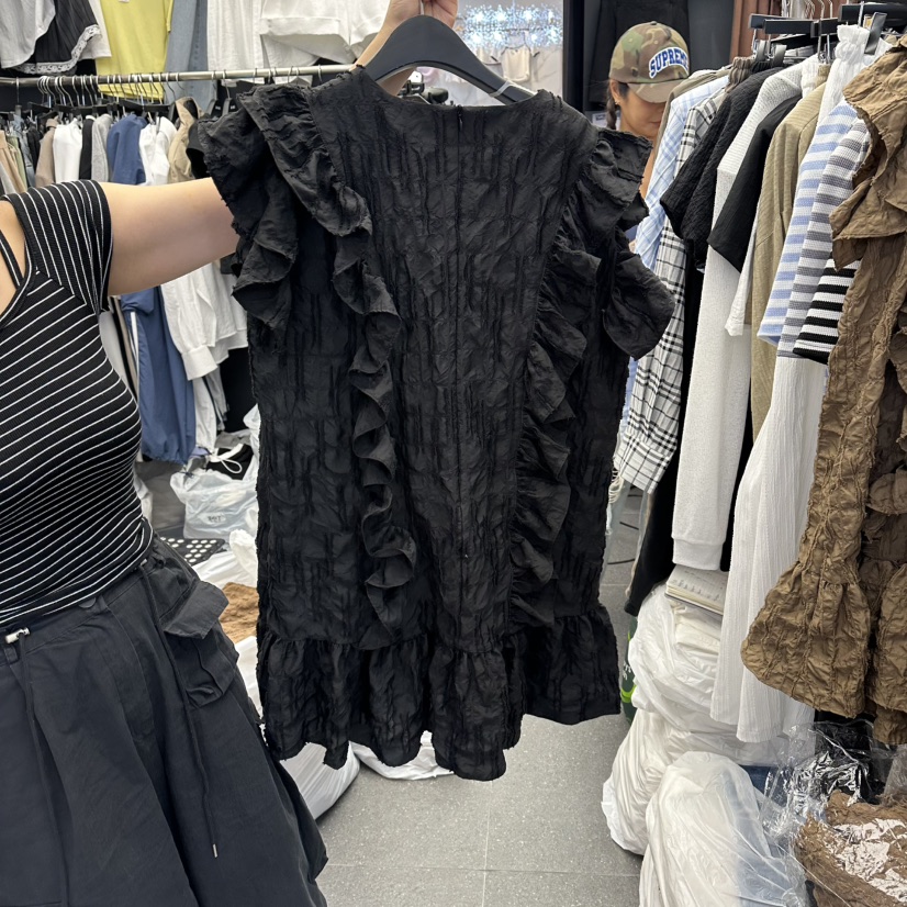 A-DEL韓國直郵女裝新品熱賣推薦休閑時尚人氣連衣裙褶皺A-DEL連衣裙