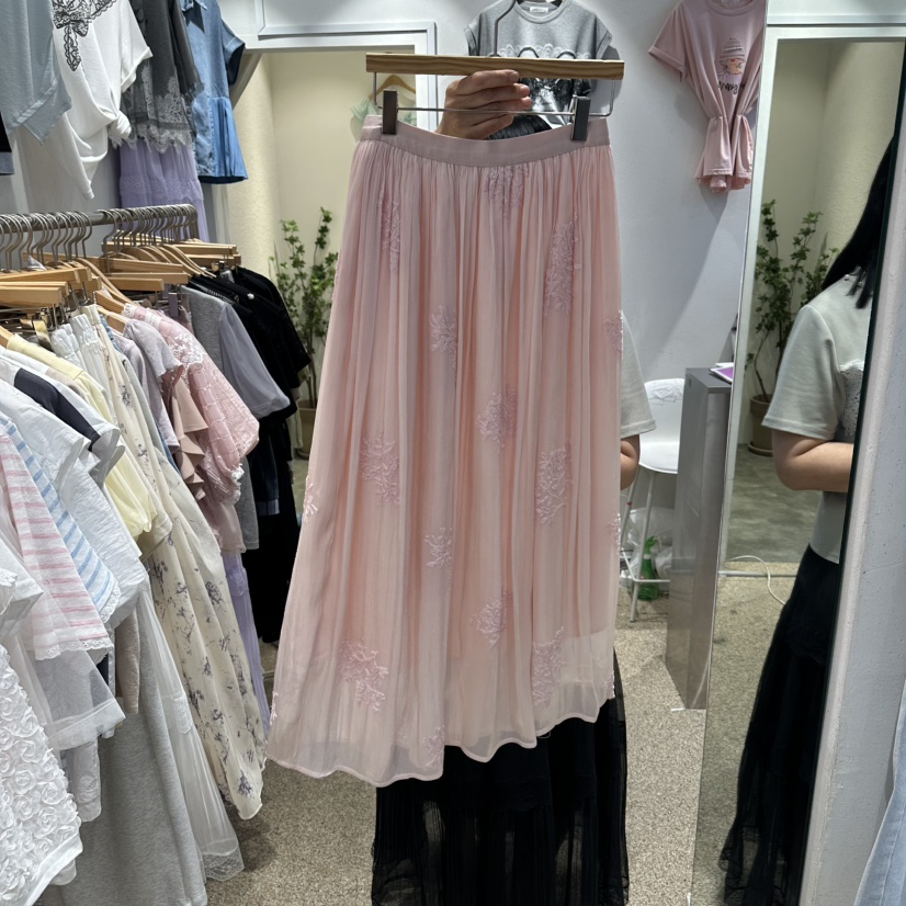 BELITA韓國直郵實拍女裝新款26夏季時尚熱賣人氣長裙刺繡BELITA長裙