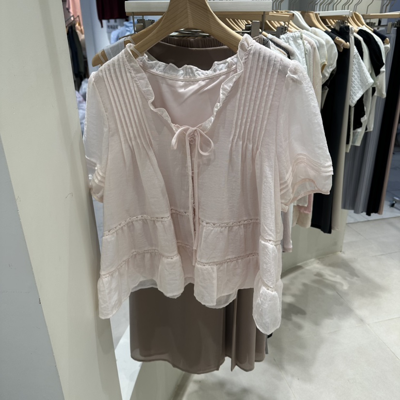 HARU-Q韓國東大門直郵女裝新品人氣休閑推薦時尚襯衫蕾絲衫HARU-Q襯衫/蕾絲衫圖色3