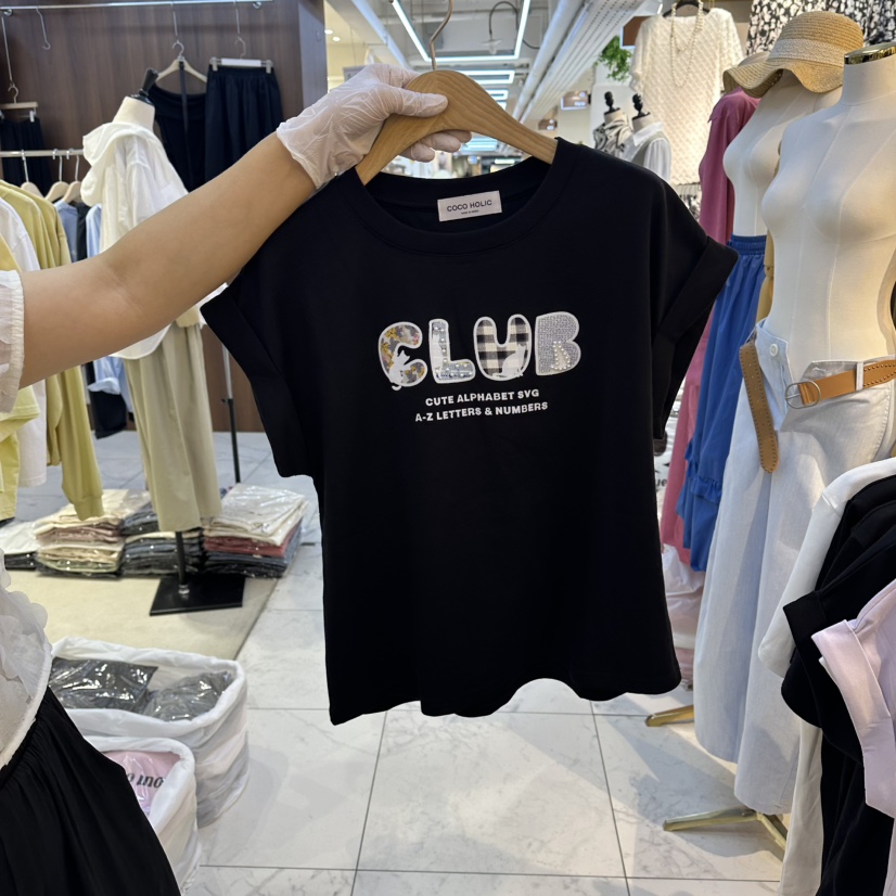 COCO HOLIC韓國東大門代購女士新品休閑人氣26夏季熱賣T恤COCO HOLICT恤圖色3