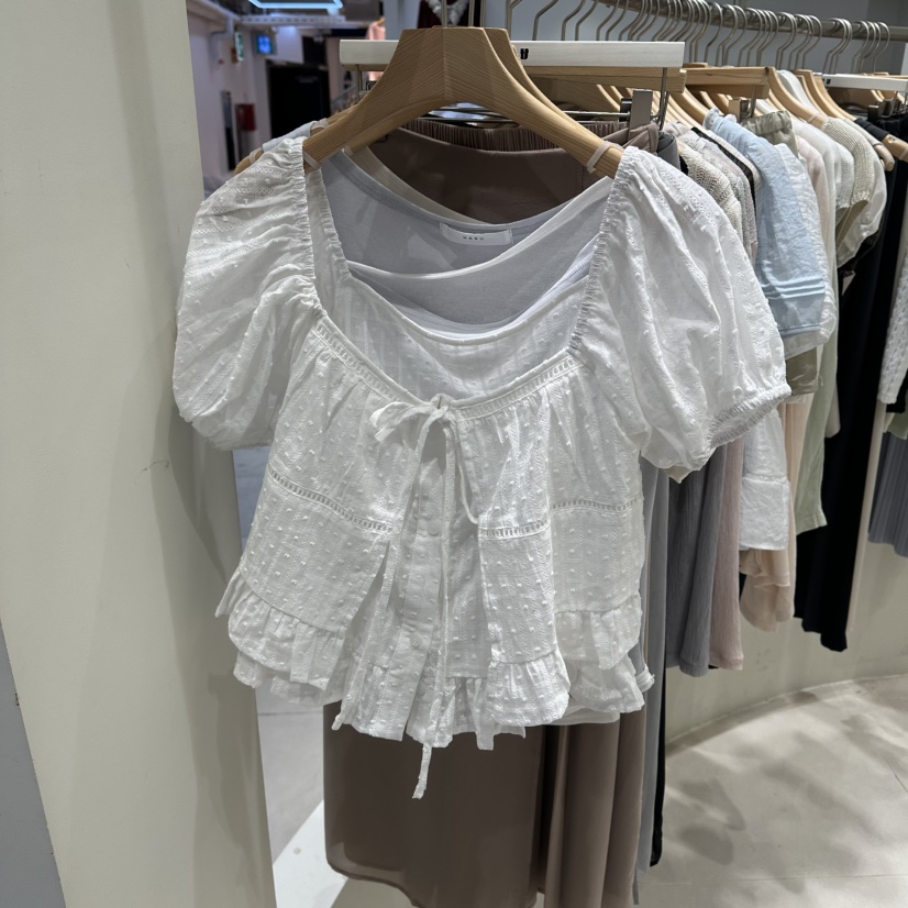 HARU-Q韓國東大門直郵女裝新品人氣休閑26夏季襯衫蕾絲衫HARU-Q襯衫/蕾絲衫圖色1