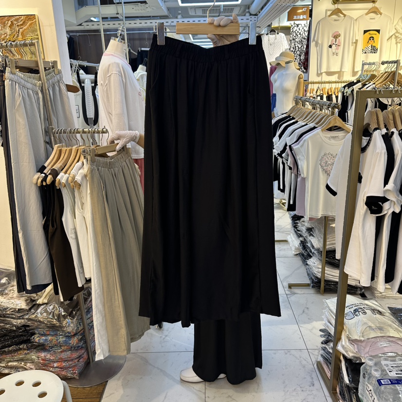 COCO HOLIC東大門實拍韓國女士新款人氣休閑褲含腰帶系帶COCO HOLIC休閑褲圖色3