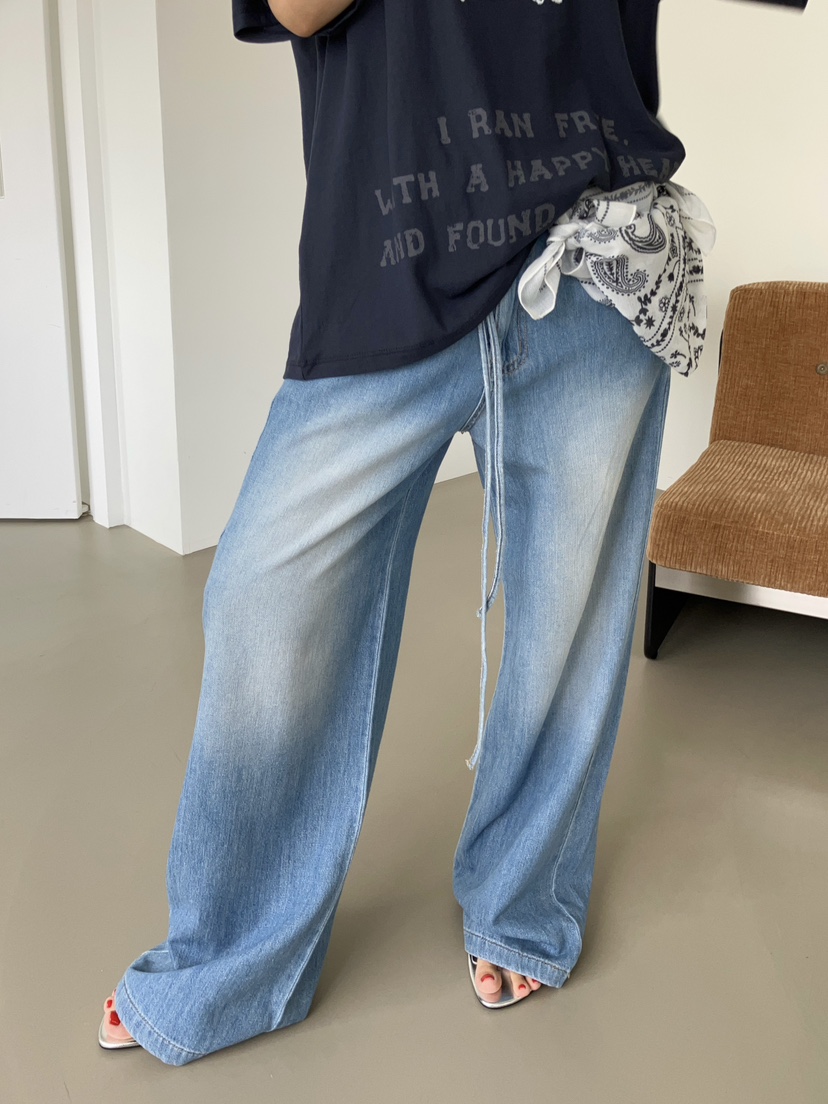 MADE-P韓國東大門直郵女士新款推薦休閑時尚26夏季牛仔褲MADE-P牛仔褲