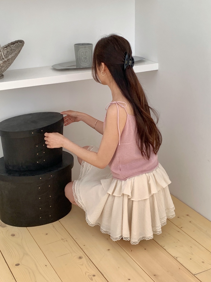 RE:OPENING東大門實拍韓國女士新品推薦熱賣26夏季人氣短裙RE:OPENING短裙