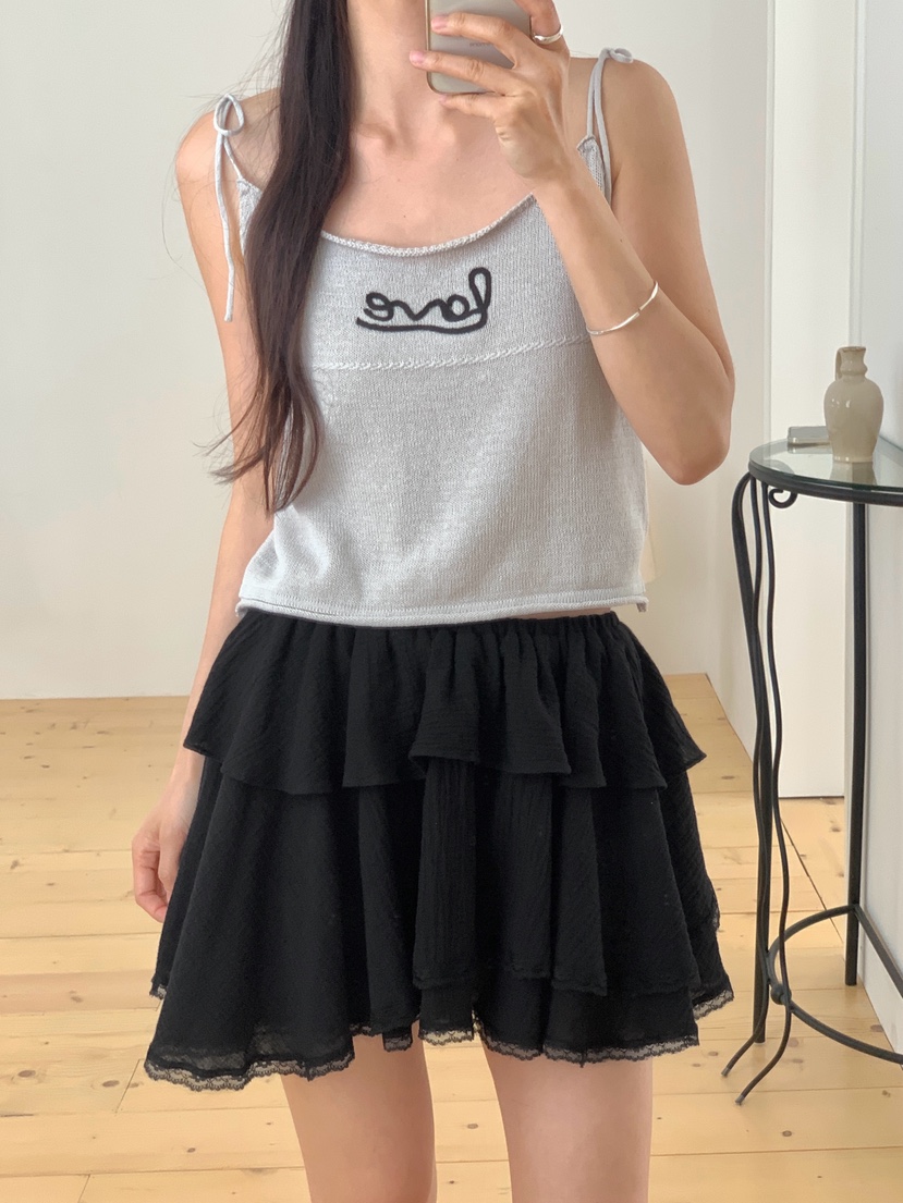 RE:OPENING東大門實拍韓國女士新品推薦熱賣26夏季人氣短裙RE:OPENING短裙