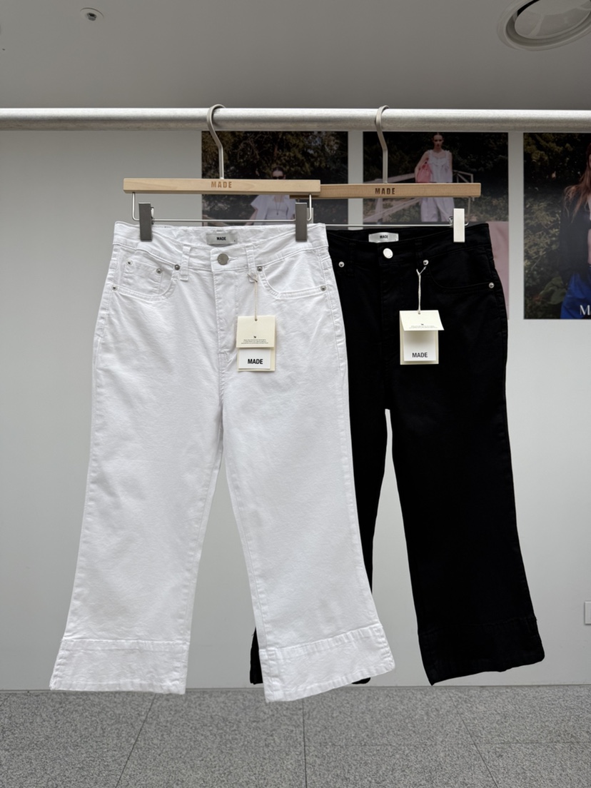 MADE-P韓國直郵女士新品時尚熱賣休閑26夏季休閑褲七分褲MADE-P休閑褲