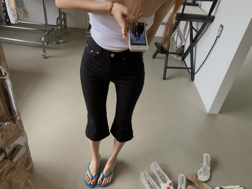 MADE-P韓國直郵女士新品時尚熱賣休閑26夏季休閑褲七分褲MADE-P休閑褲