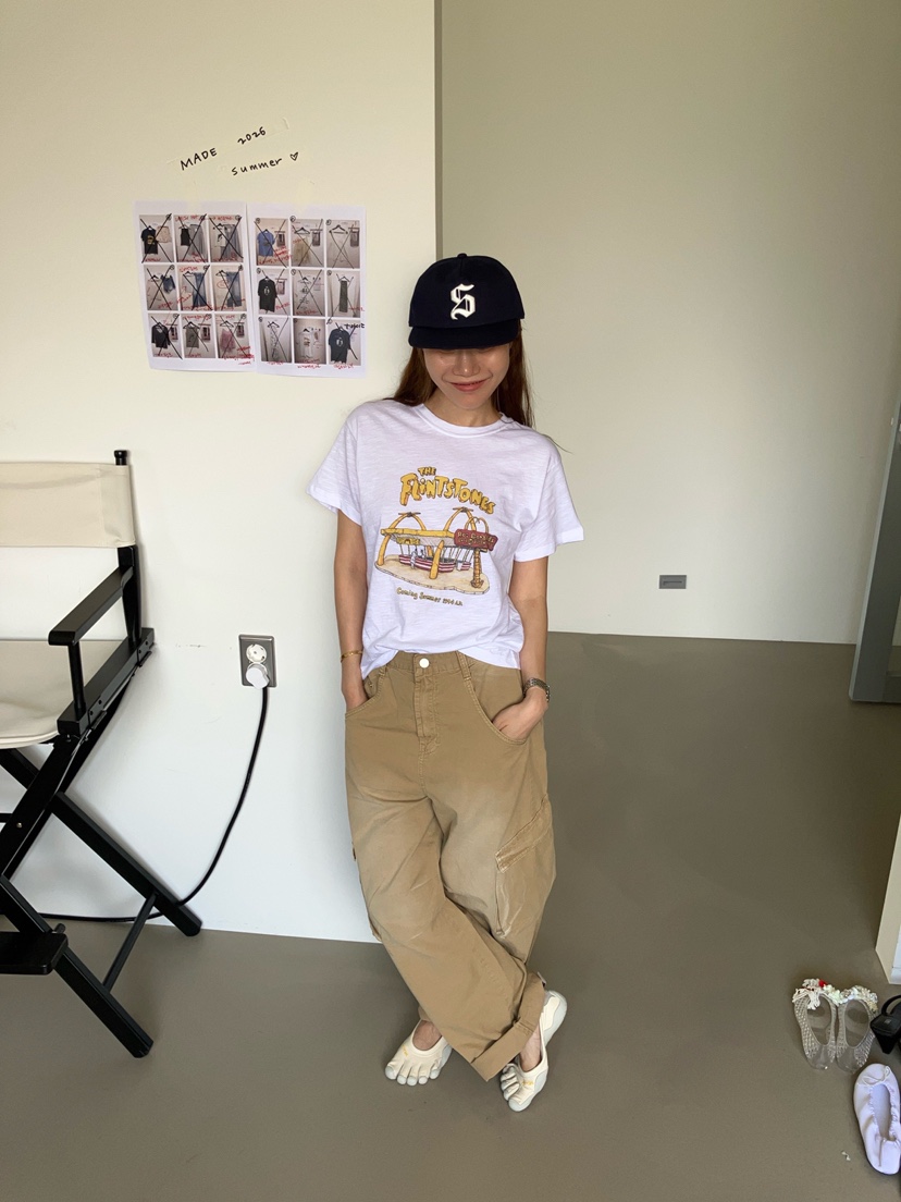 MADE-P東大門實拍韓國女裝新品26夏季推薦人氣熱賣休閑T恤MADE-PT恤