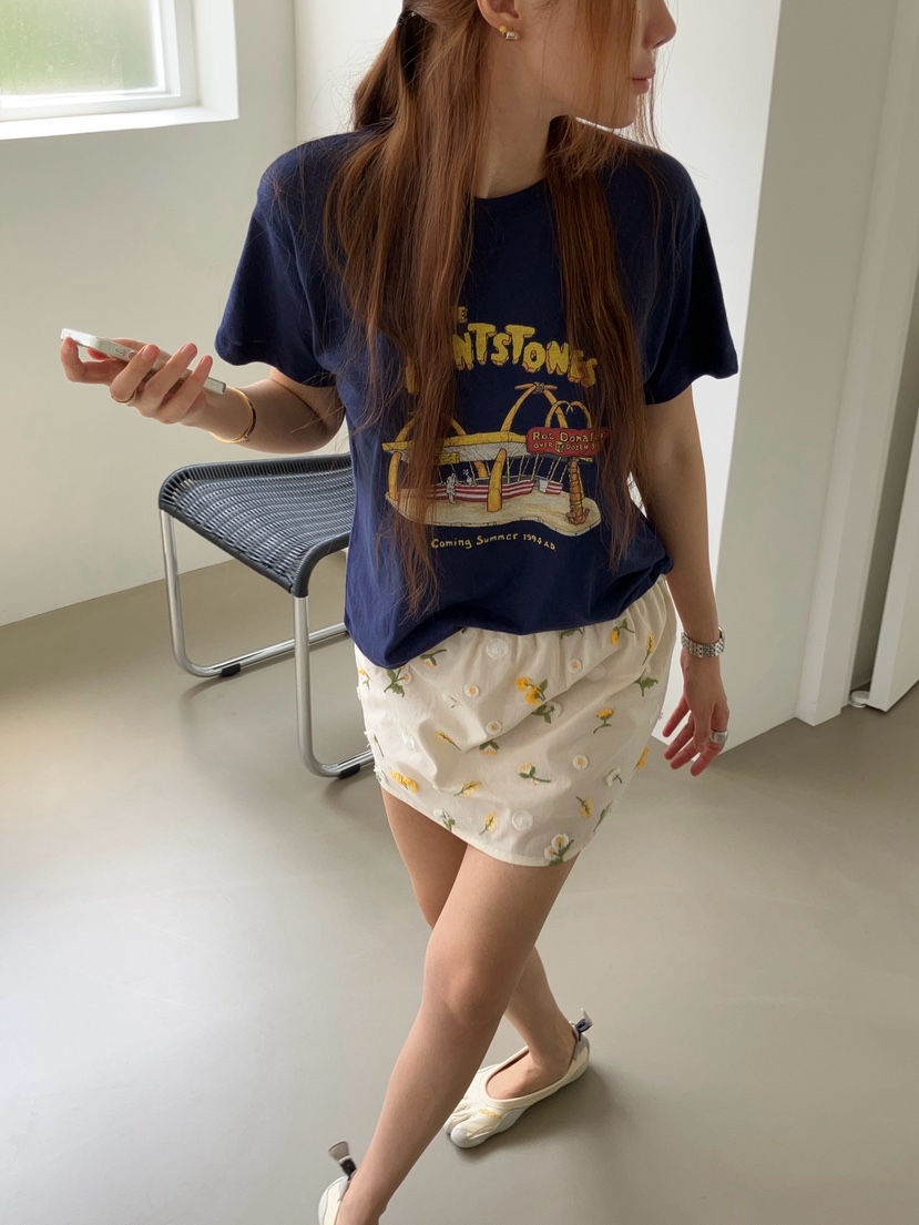 MADE-P東大門實拍韓國女裝新品26夏季推薦人氣熱賣休閑T恤MADE-PT恤