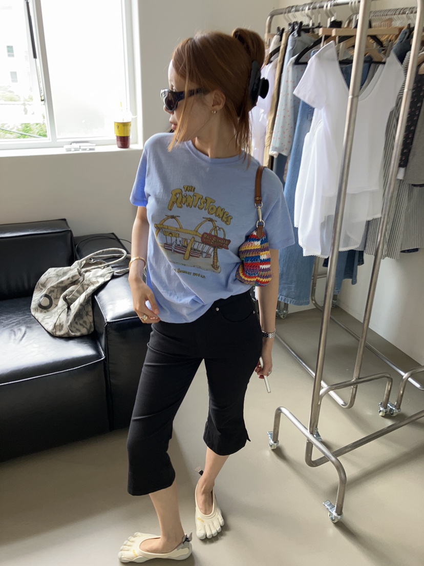 MADE-P東大門實拍韓國女裝新品26夏季推薦人氣熱賣休閑T恤MADE-PT恤