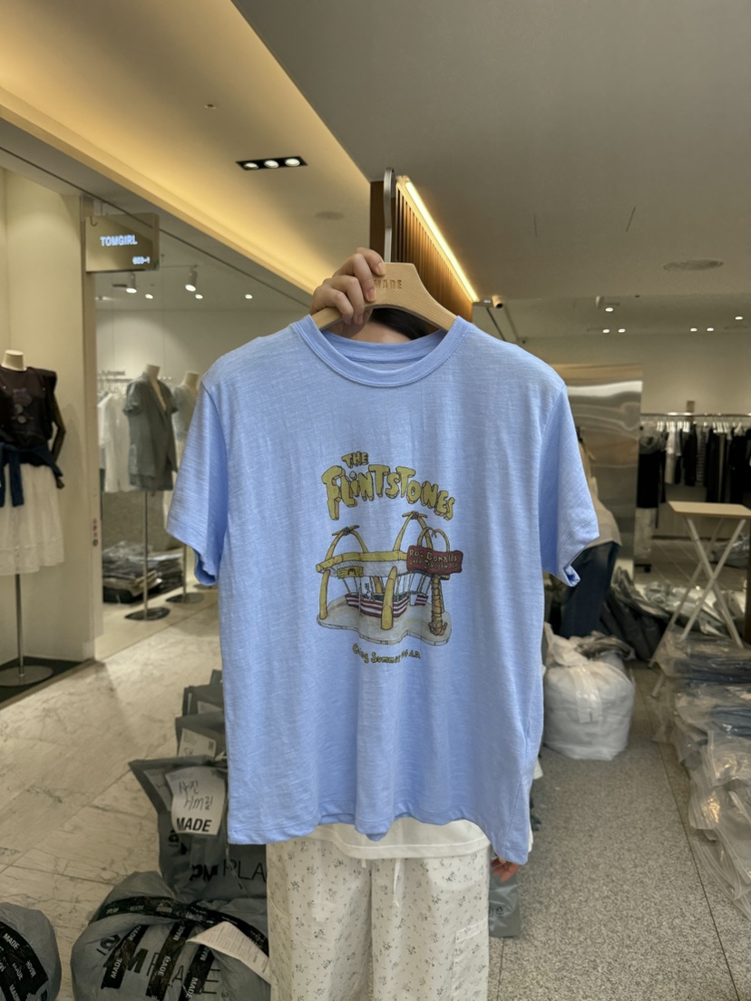 MADE-P東大門實拍韓國女裝新品26夏季推薦人氣熱賣休閑T恤MADE-PT恤圖色3