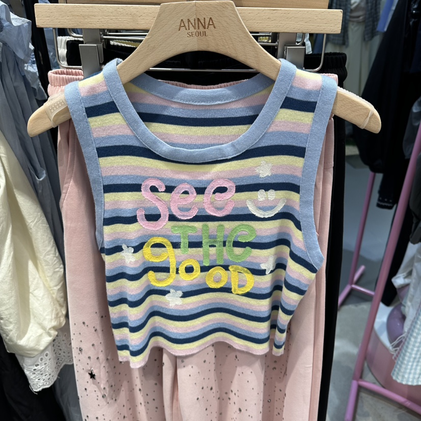 ANNA-P韓國代購女裝新款26夏季推薦熱賣時尚休閑吊帶背心ANNA-P吊帶/背心圖色1