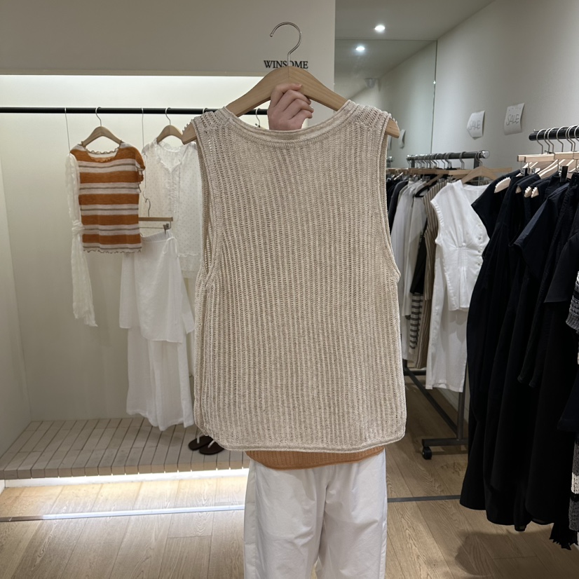 WINSOME韓國東大門代購女裝新品推薦熱賣套裝針織無袖披肩WINSOME套裝