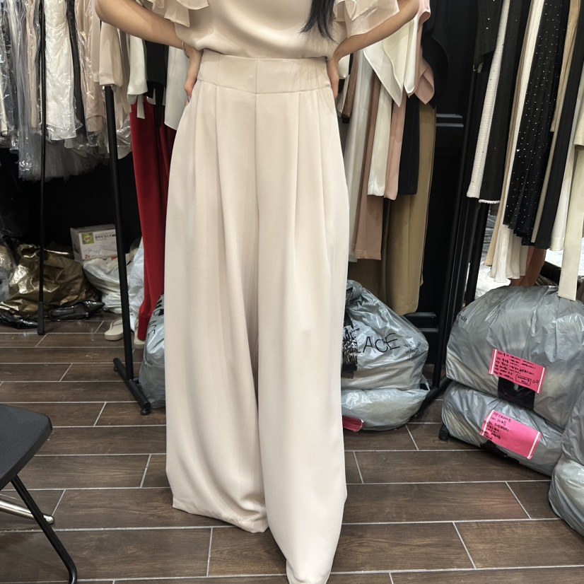 HERISH韓國直郵女士新品26夏季人氣推薦休閑時尚休閑褲褶裥Haute-Herish-Q休閑褲圖色2