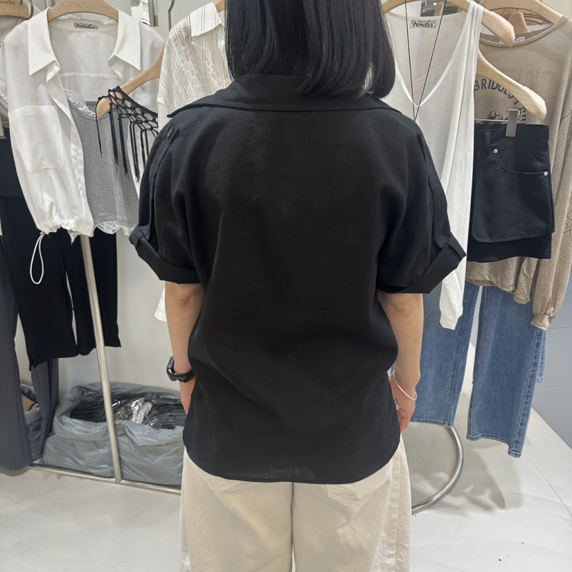 RENDER韓國東大門代購女士新品休閑時尚熱賣襯衫蕾絲衫亞麻RENDER襯衫/蕾絲衫