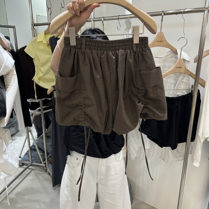 RENDER韓國代購女裝新款時尚休閑人氣熱賣26夏季短褲亞麻RENDER短褲