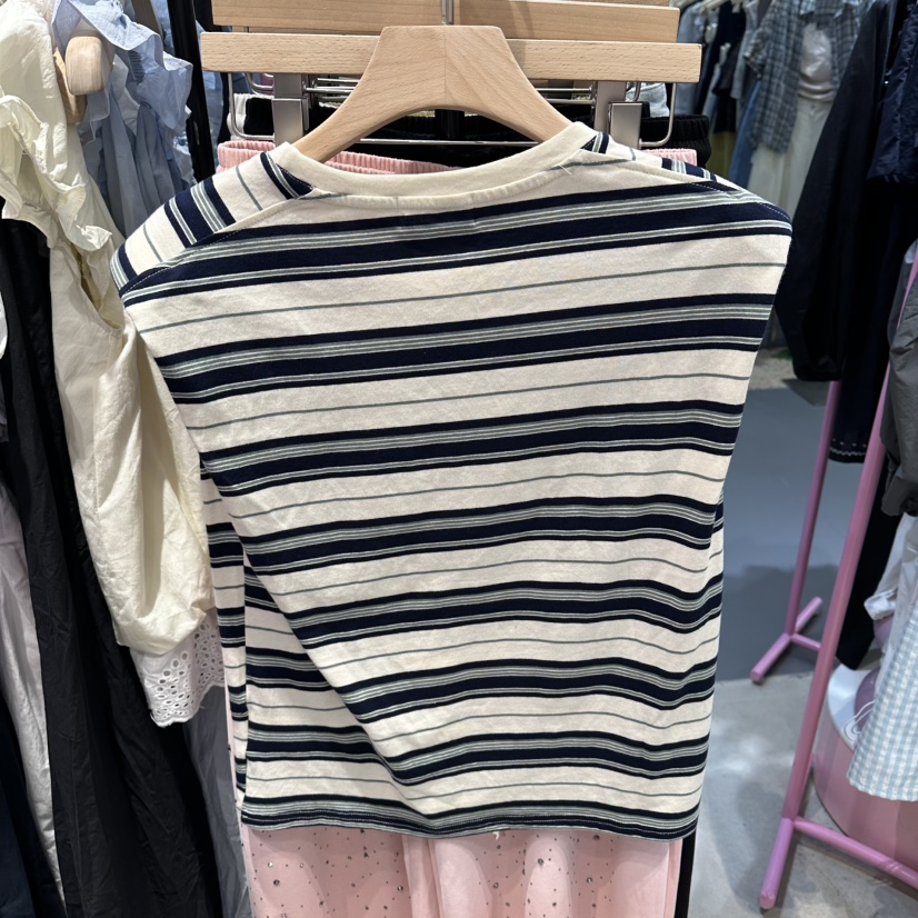 ANNA-P韓國直郵女裝新品休閑推薦熱賣時尚吊帶背心無袖條紋ANNA-P吊帶/背心