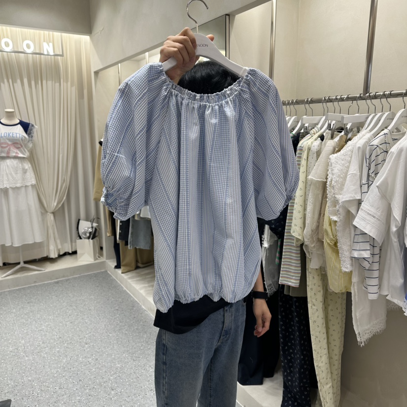 AFTERNOON韓國代購女士新品26夏季熱賣人氣休閑襯衫蕾絲衫AFTERNOON襯衫/蕾絲衫圖色2