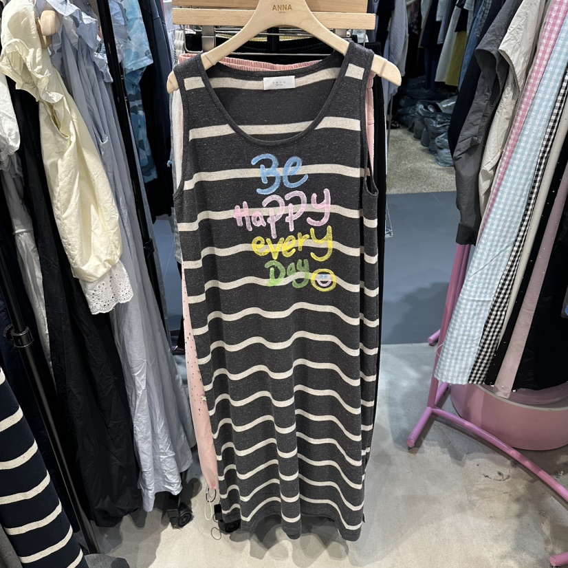 ANNA-P韓國直郵女士新品26夏季人氣熱賣休閑推薦連衣裙條紋ANNA-P連衣裙圖色1