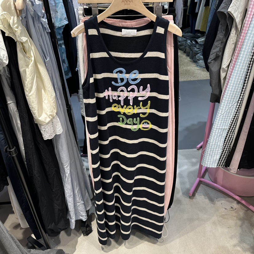 ANNA-P韓國直郵女士新品26夏季人氣熱賣休閑推薦連衣裙條紋ANNA-P連衣裙圖色2