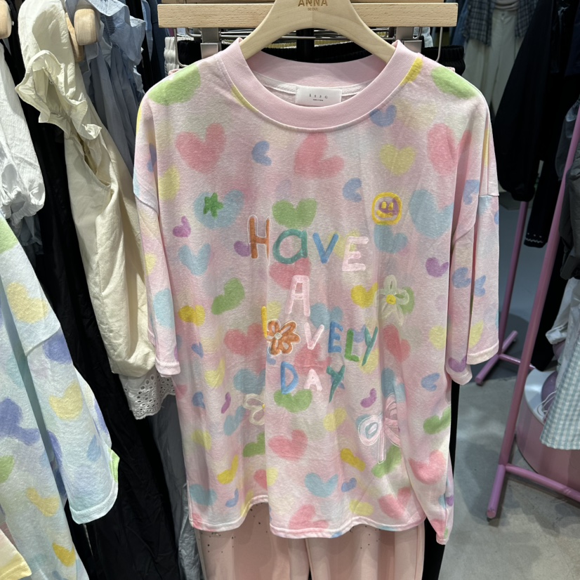 ANNA-P韓國直郵女裝新品熱賣推薦時尚人氣26夏季休閑T恤ANNA-PT恤圖色2