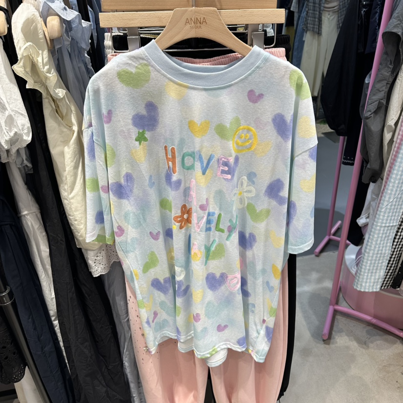 ANNA-P韓國直郵女裝新品熱賣推薦時尚人氣26夏季休閑T恤ANNA-PT恤圖色3