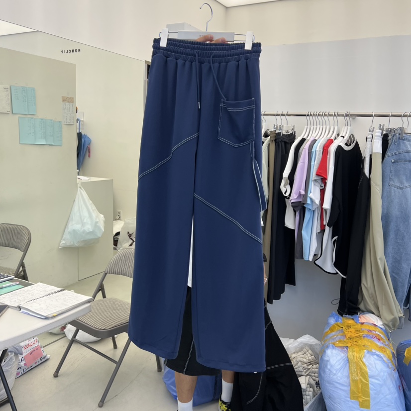NON CLIP韓國直郵實拍女裝新品熱賣26夏季推薦休閑褲口袋NON CLIP休閑褲圖色1