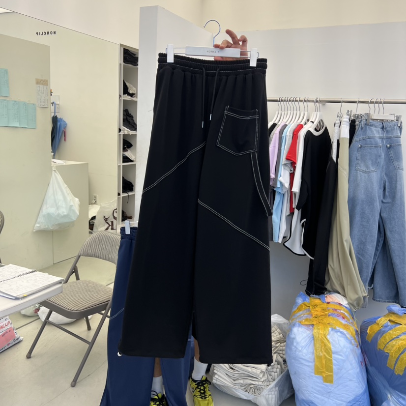 NON CLIP韓國直郵實拍女裝新品熱賣26夏季推薦休閑褲口袋NON CLIP休閑褲圖色2
