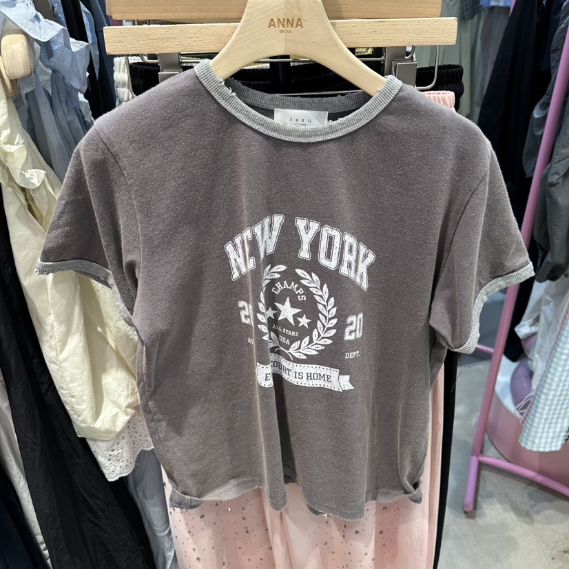 ANNA-P韓國東大門代購女裝新品26夏季休閑推薦熱賣人氣T恤ANNA-PT恤圖色2