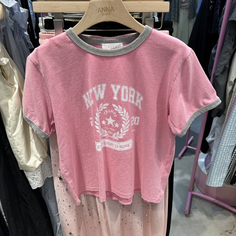 ANNA-P韓國東大門代購女裝新品26夏季休閑推薦熱賣人氣T恤ANNA-PT恤圖色3