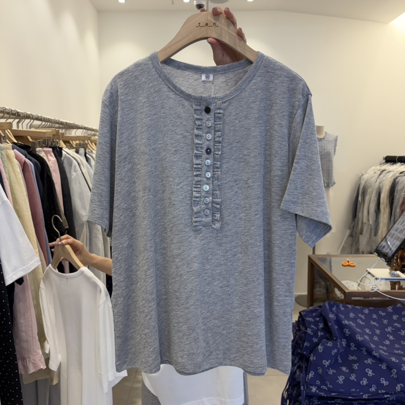 TAN&amp;COMO韓國直郵實拍女士新品26夏季休閑推薦時尚T恤tan-COMOT恤圖色2