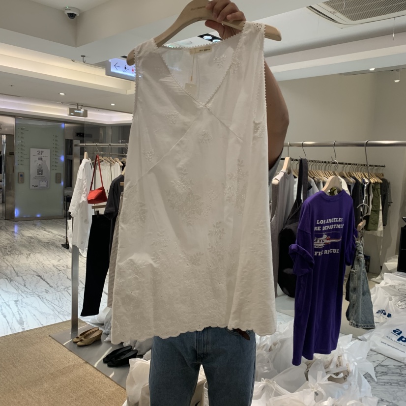 SELF SERVICE韓國代購女裝新款26夏季時尚休閑熱賣吊帶背心SELF SERVICE吊帶/背心圖色1