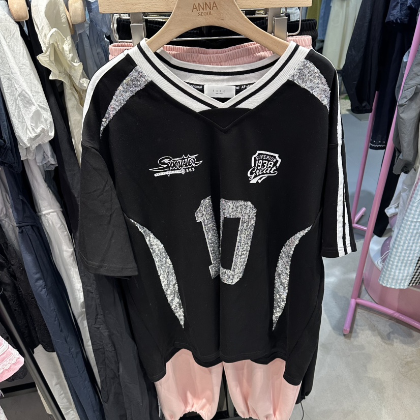 ANNA-P韓國東大門代購女士新品時尚人氣休閑熱賣26夏季T恤ANNA-PT恤圖色1
