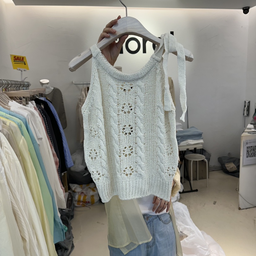 FLORAL韓國代購女裝新款26夏季休閑時尚熱賣人氣吊帶背心FLORAL吊帶/背心