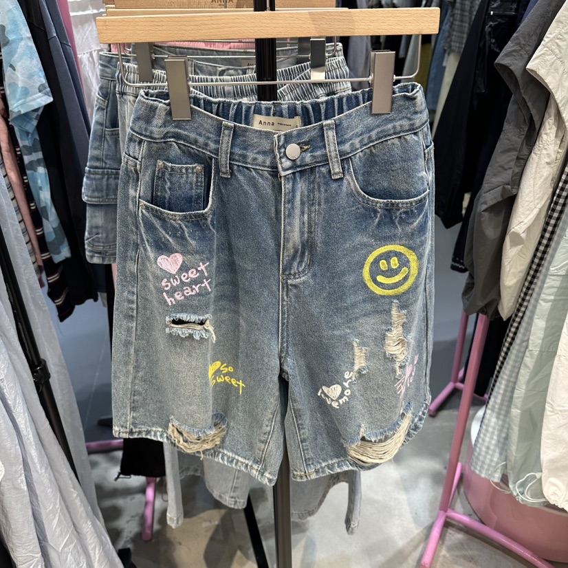 ANNA-P韓國東大門代購女裝新品熱賣時尚休閑人氣牛仔褲小號ANNA-P牛仔褲圖色1