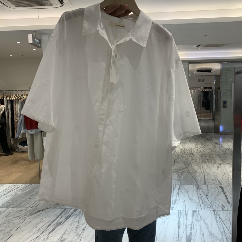 SELF SERVICE韓國直郵女裝新品26夏季時尚襯衫蕾絲衫刺繡SELF SERVICE襯衫/蕾絲衫圖色1
