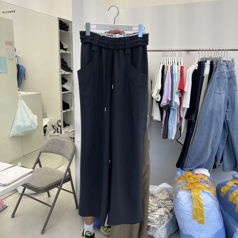 NON CLIP韓國直郵實拍女裝新品人氣時尚休閑熱賣26夏季休閑褲NON CLIP休閑褲圖色1
