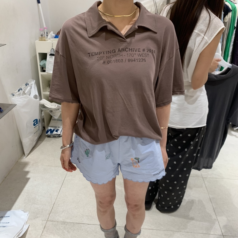 TEMPTING韓國直郵女裝新款時尚休閑推薦熱賣26夏季人氣T恤TEMPTINGT恤圖色3