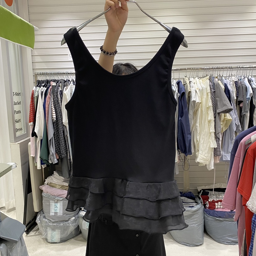 BRICKLANE韓國東大門直郵女士新款休閑人氣吊帶背心層疊無袖BRICKLANE吊帶/背心圖色2