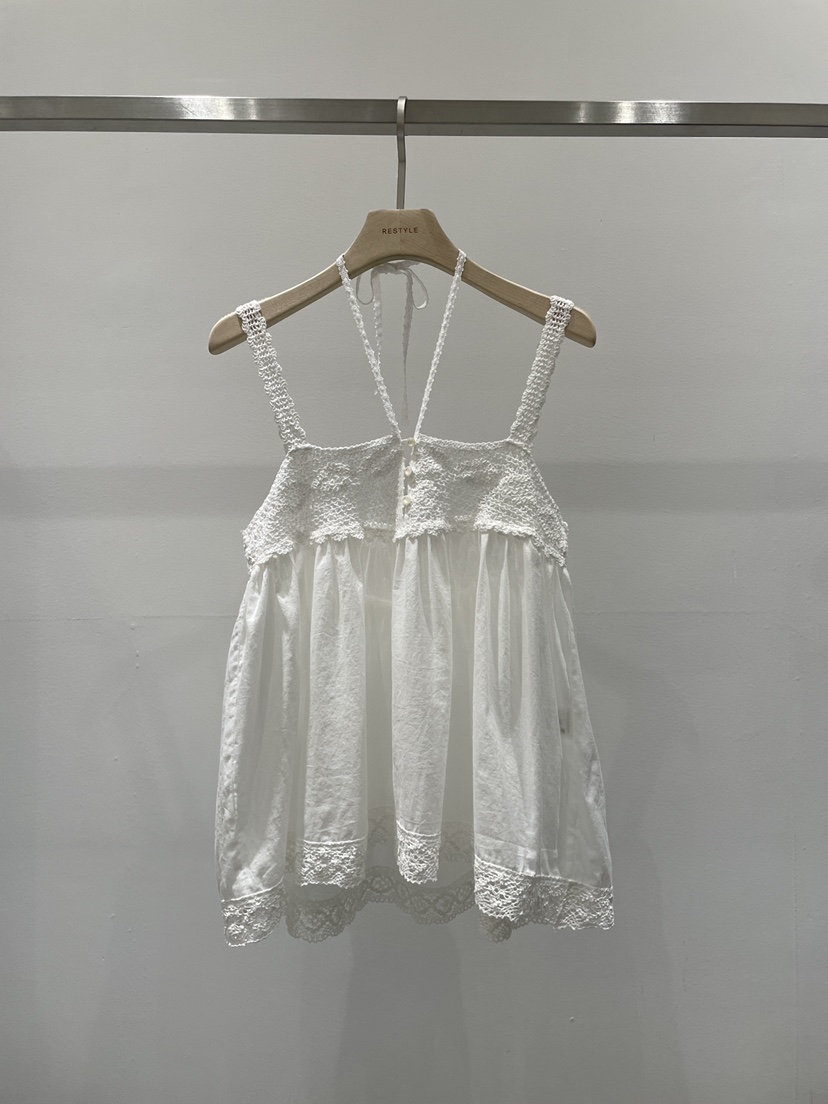 RE STYLE-Q韓國直郵女士新品時尚26夏季吊帶背心露背無袖RE STYLE吊帶/背心圖色1