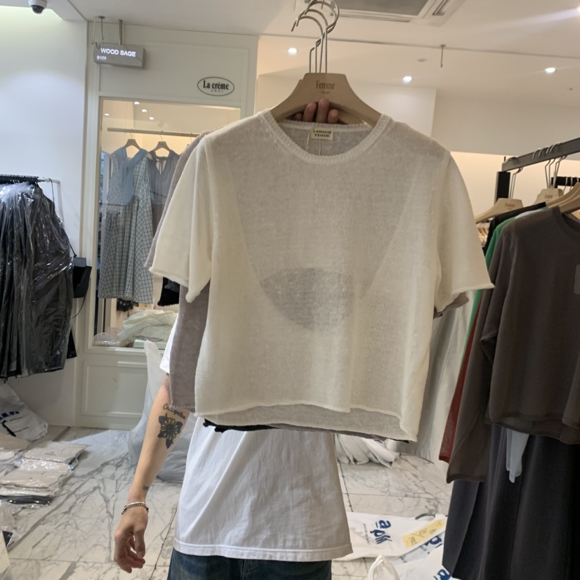 LA MAGIE FEMME韓國代購女士新品休閑人氣時尚熱賣針織衫Lamagie Femme針織衫圖色1