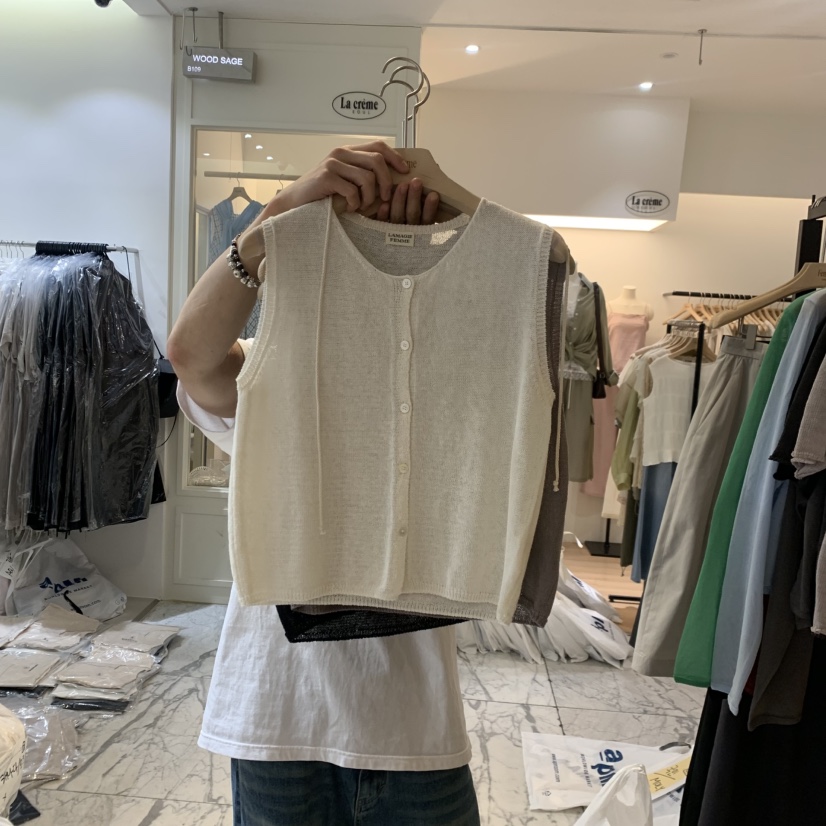 LA MAGIE FEMME韓國東大門代購女裝新款休閑推薦熱賣馬甲Lamagie Femme馬甲圖色1