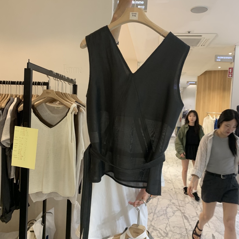 LA MAGIE FEMME韓國直郵實拍女士新款人氣吊帶背心含脖帶Lamagie Femme吊帶/背心
