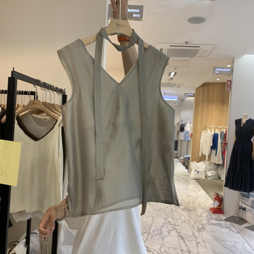 LA MAGIE FEMME韓國直郵實拍女士新款人氣吊帶背心含脖帶Lamagie Femme吊帶/背心圖色2