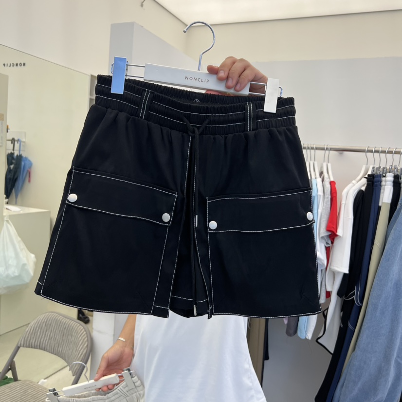 NON CLIP韓國直郵女士新品26夏季推薦人氣時尚休閑熱賣短褲NON CLIP短褲圖色1