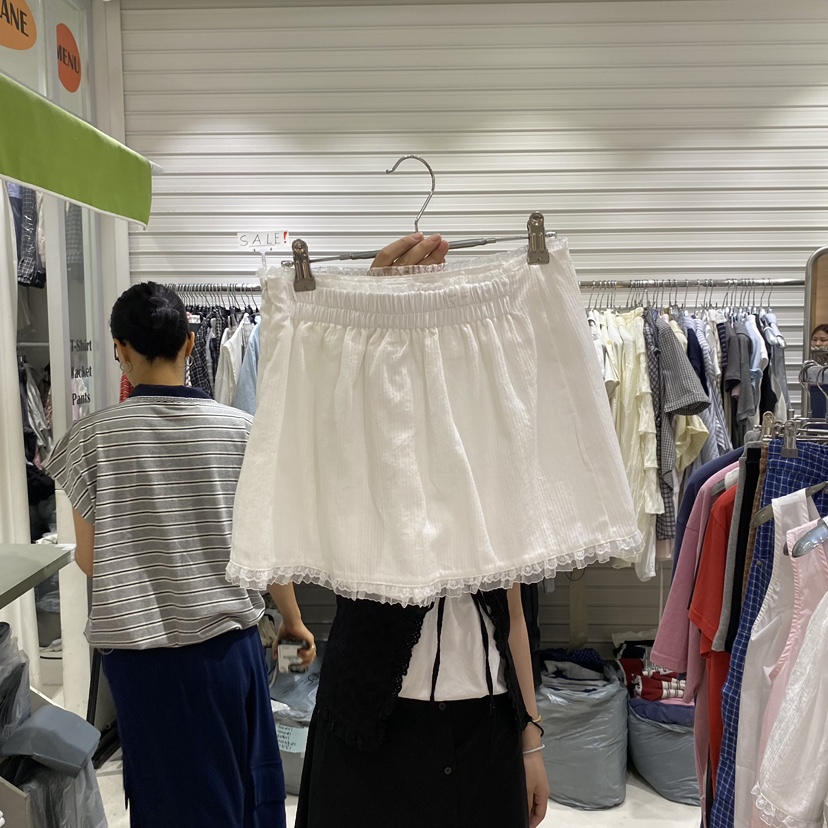 BRICKLANE韓國東大門直郵女裝新品休閑26夏季裙褲荷葉邊歐根紗BRICKLANE裙褲