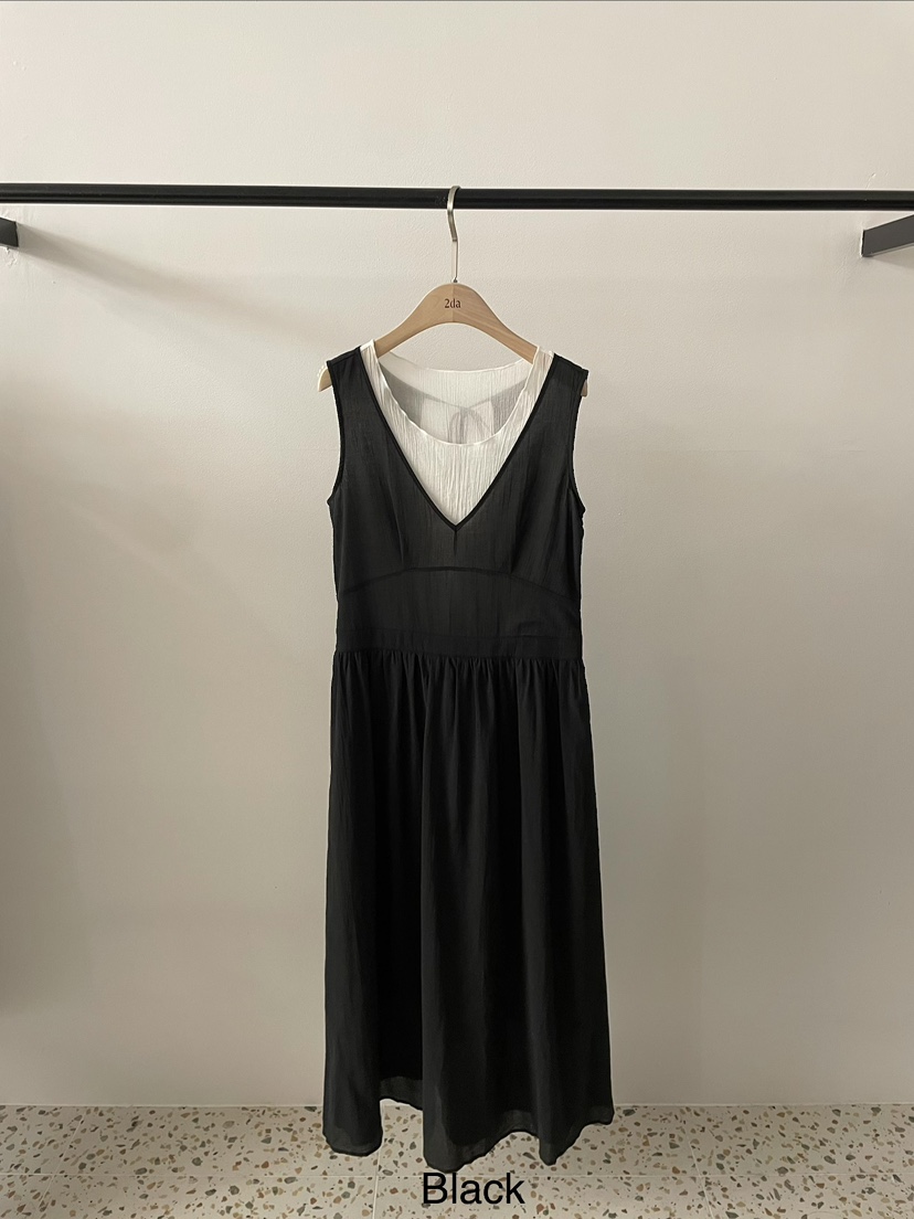 2DA/DARIMI-P韓國東大門代購女士新品26夏季時尚連衣裙2DA/DARIMI-P連衣裙圖色3黑色