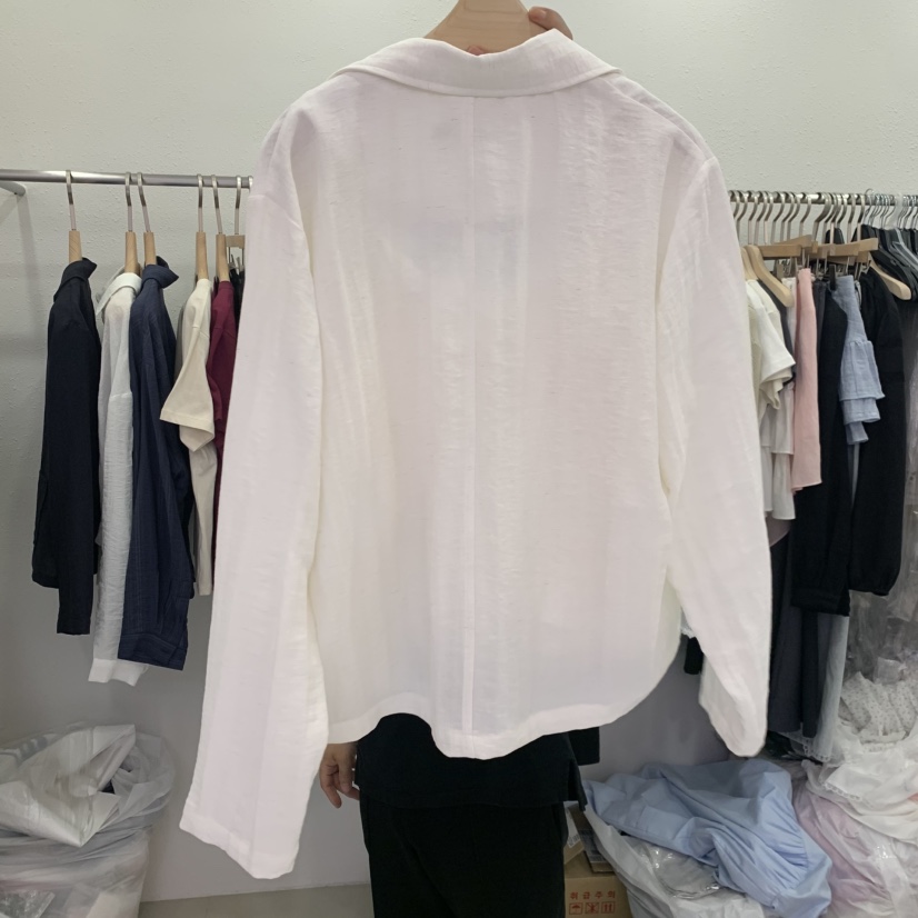 LELEN韓國直郵女士新品人氣時尚26夏季休閑夾克不含內搭亞麻LELEN夾克