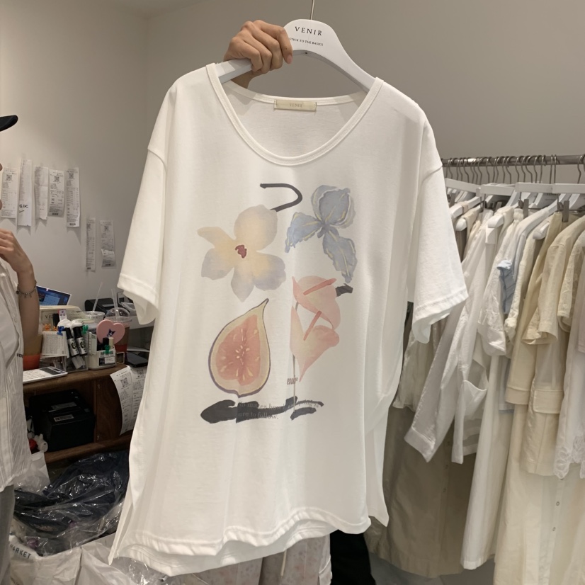 VENIR-a韓國直郵實拍女裝新品推薦人氣26夏季時尚熱賣T恤VENIR-aT恤圖色1
