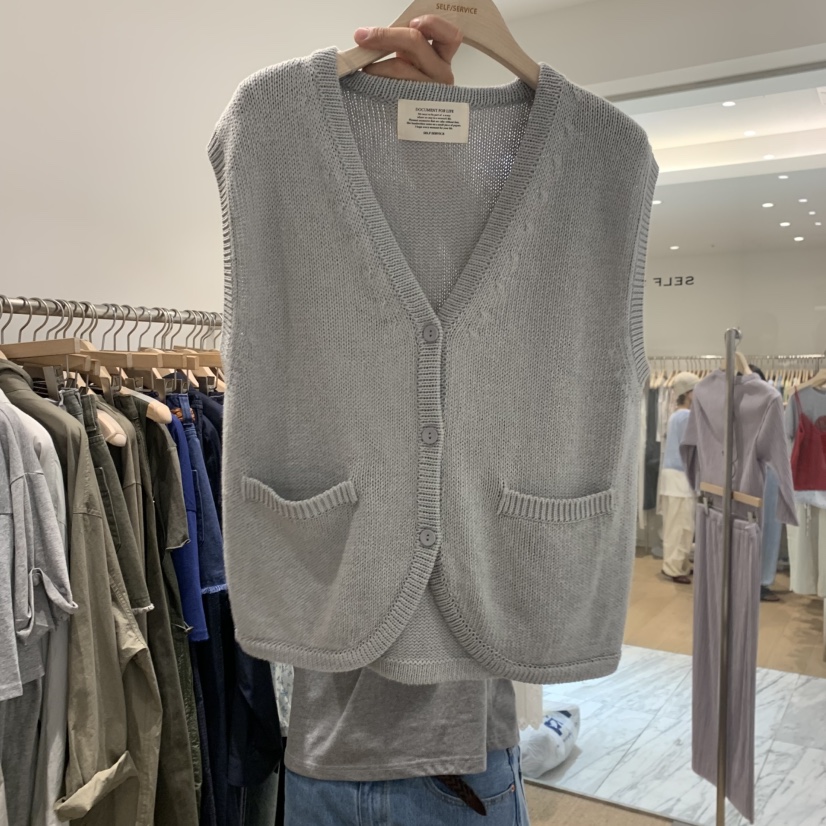 SELF SERVICE韓國東大門直郵女裝新品時尚推薦人氣休閑馬甲SELF SERVICE馬甲圖色1